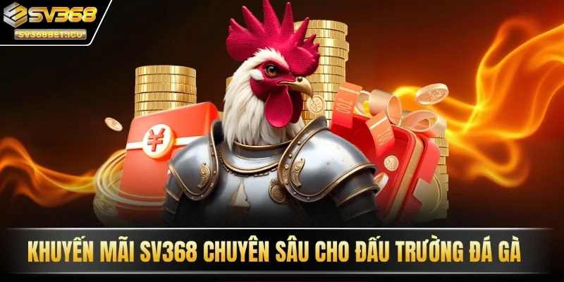 Khuyến mãi SV368 chuyên sâu cho đấu trường đá gà